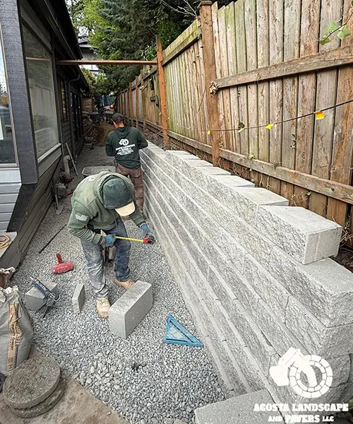 Retaining Wall & Steps